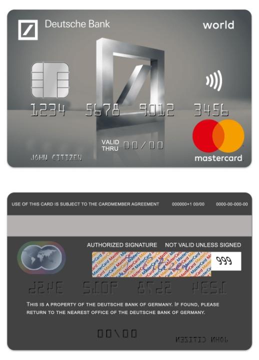Germany Deutsche Bank platinum mastercard